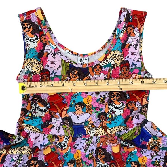 Wild Rich Kids twirl Dress girls size 11/12 Encanto Disney print sleeveless - Picture 8 of 10